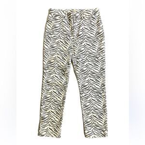 Rebecca Taylor La Vie Women’s Straight Leg Animal Print Jeans Size 27 NWOT